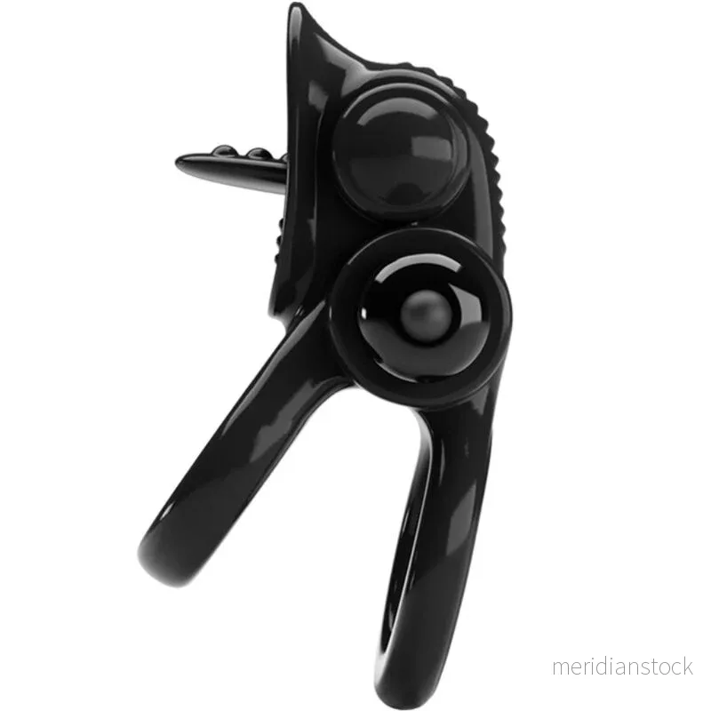 PRETTY LOVE - PASSIONATE RING DOUBLE VIBRATING RING + CLITORIS STIMULATOR BLACK - Bild 2