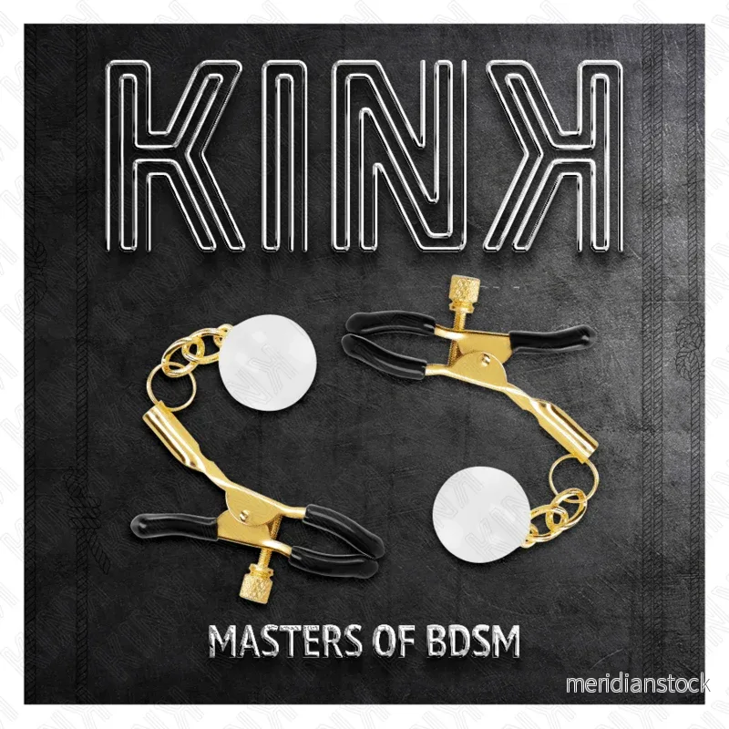 KINK - GLASS BEAD NIPPLE CLAMPS GOLD 6 CM - Bild 2