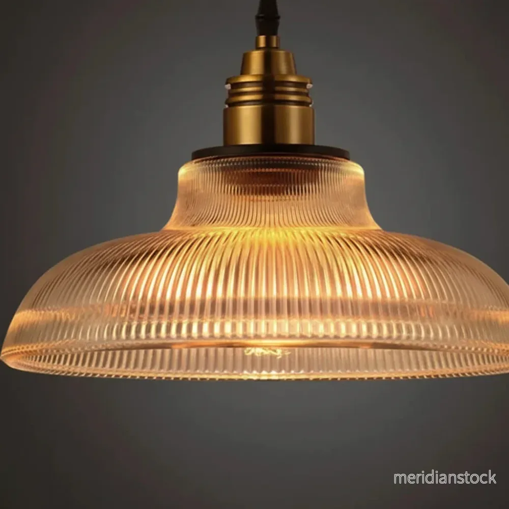 Modern pendellampa i metall och glas - AmbiGlow - Bild 3