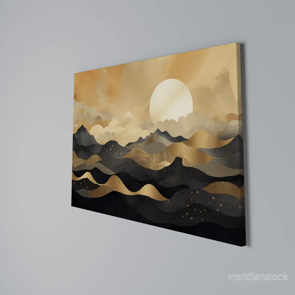 MYSTICAL SUNSET HORIZON Horizontal Canvas Print - Bild 3