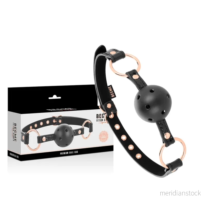 BEGME - BLACK EDITION BALL GAG VEGAN LEATHER - Bild 2