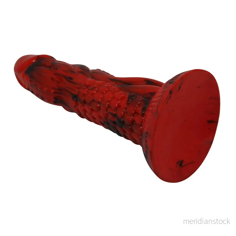 POWER MONSTERS - MINOTAUR FANTASY DILDO WITH SUCTION CUP 21 CM Ø 5 CM RED & BLACK - Bild 3