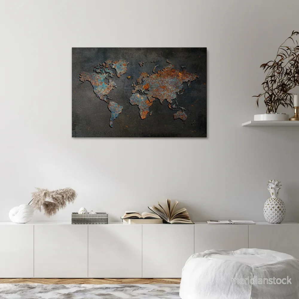 TIMEWORN TOPOGRAPHY Horizontal Canvas Print