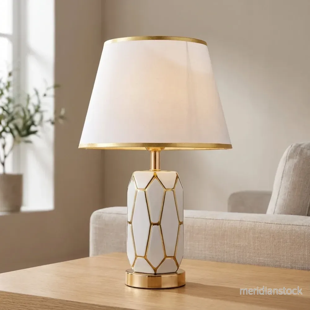 Bordslampa i keramikstil – Nostalux Bordslampa i keramikstil – Nostalux