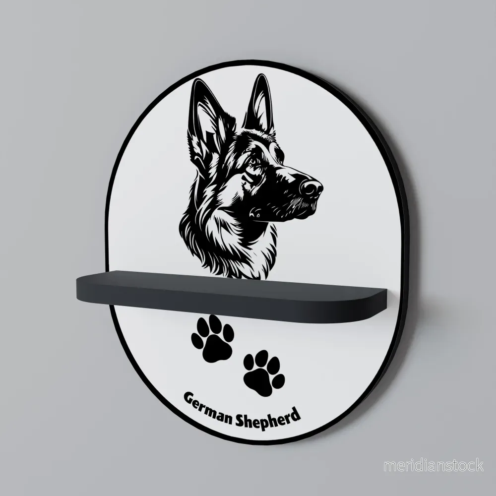 GERMAN SHEPARD Dekorationshylla