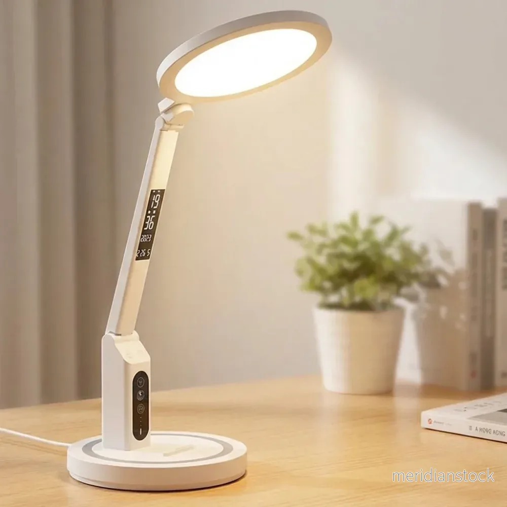 LED-skrivbordslampa med klocka – TimeLume - Bild 2
