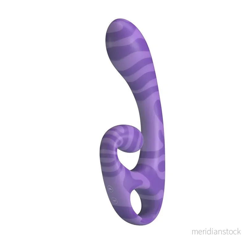 PRETTY LOVE - SUMMER DOUBLE-ENDED VIBRATOR WITH HANDLE 19 CM Ø 3.5 CM PURPLE - Bild 2