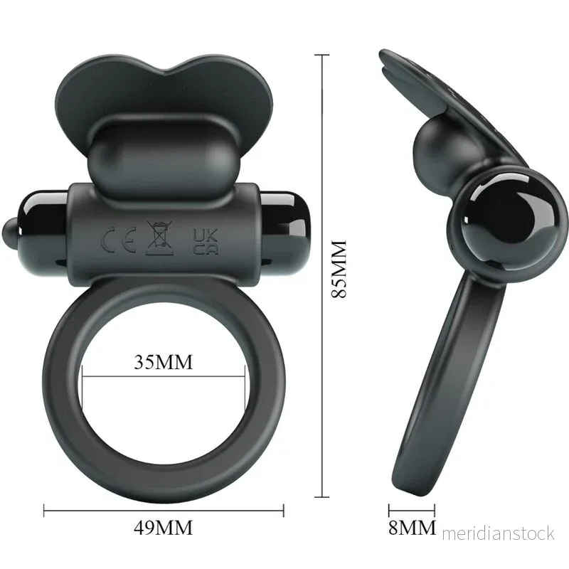 PRETTY LOVE - DEBONAIRE VIBRATING RING RABBIT 10 VIBRATIONS BLACK - Bild 3