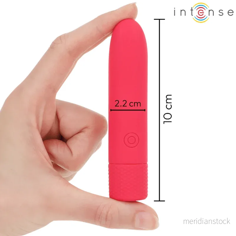 INTENSE - SYMONE USB RECHARGEABLE VIBRATING BULLET 8 VIBRATIONS RED 10 X 2.2 CM - Bild 3