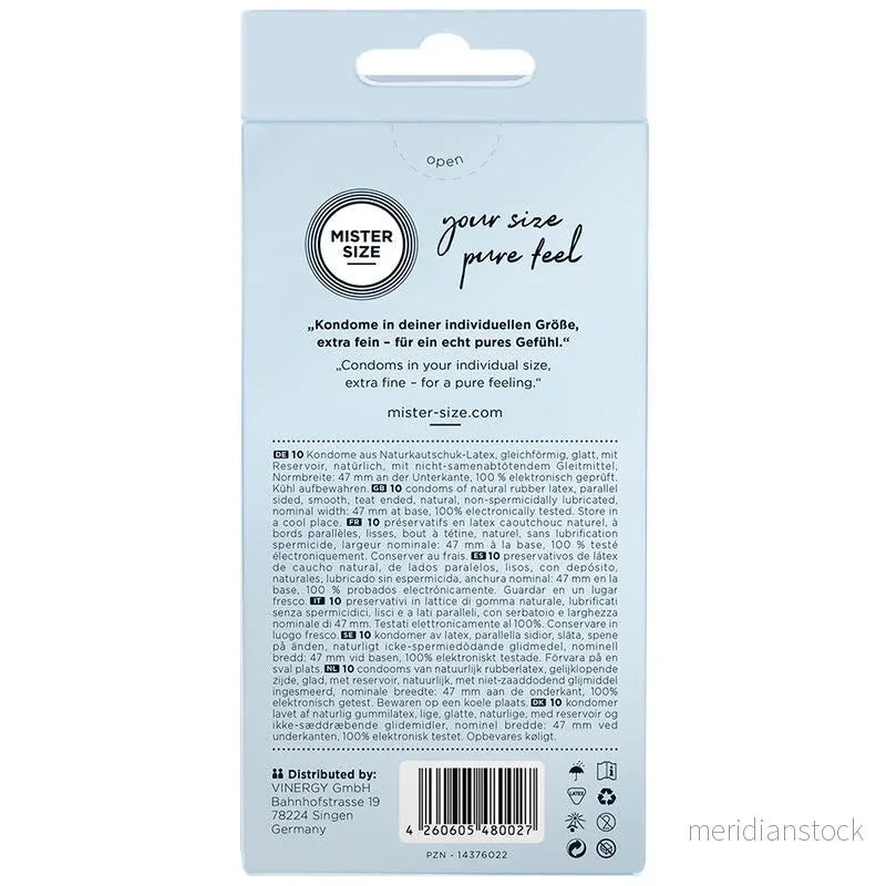 MISTER SIZE - CONDOMS SIZE XS 47 MM (10 UNITS) - Bild 2