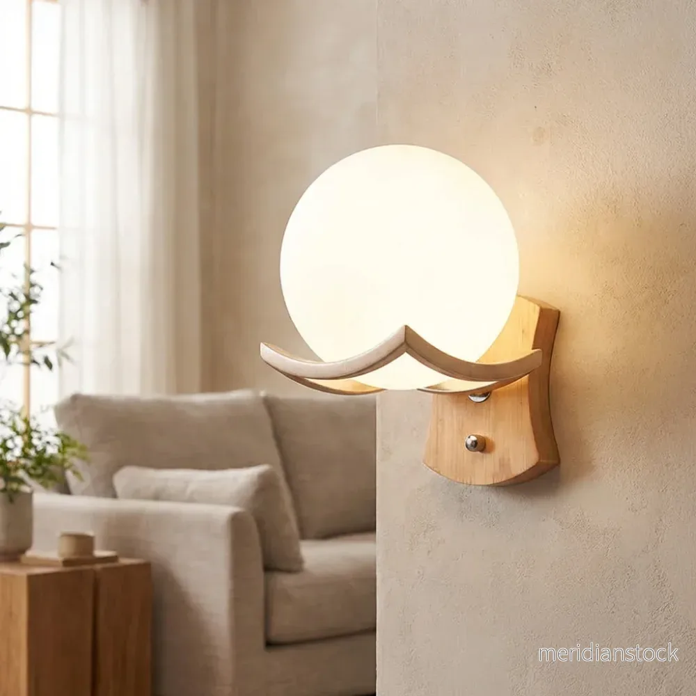 Minimalistisk sfärisk vägglampa - Zenivio