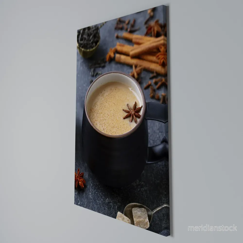 WARMTH IN A CUP Vertical Canvas Print - Bild 3