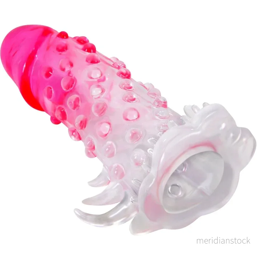 PRETTY LOVE - WILFORD REALISTIC ENLARGEMENT SHEATH WITH EMBOSSED PENIS PINK - Bild 2