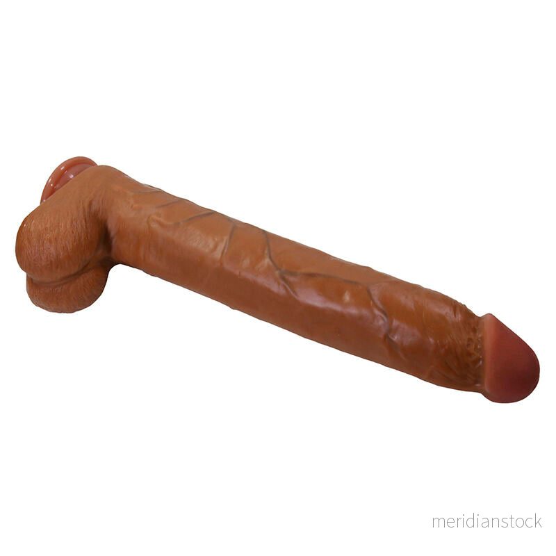 PRETTY LOVE - DANY REALISTIC FLEXIBLE DILDO WITH SUCTION CUP 36 CM -Ø- 5.6 CM BROWN - Bild 3