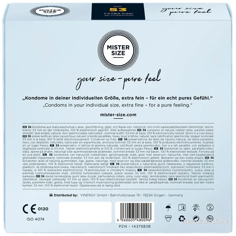 MISTER SIZE - CONDOM SIZE M 53 MM (36 UNITS) - Bild 3