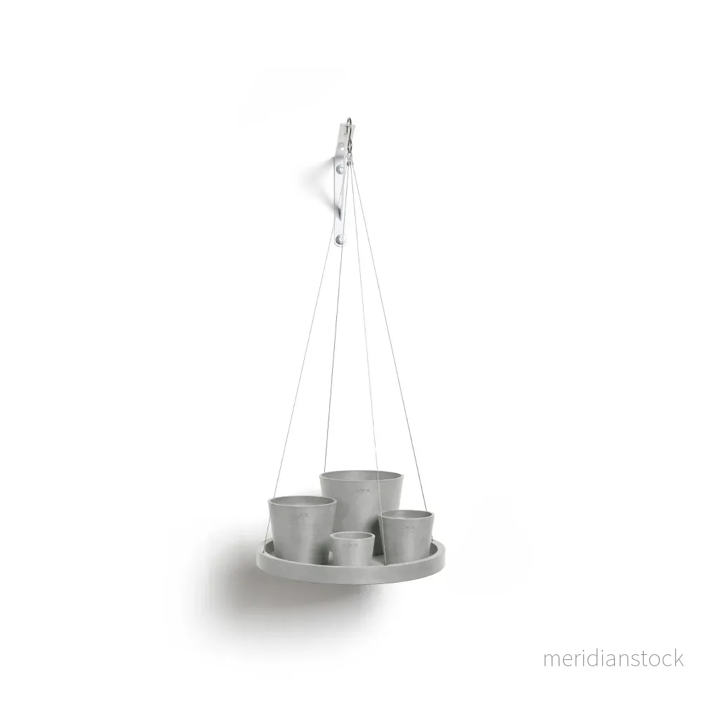 Krukfat hängbar 36cm vitgrå - Bild 2