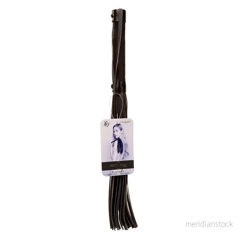 CALEXOTICS - NOCTURNAL FLOGGER LEATHER BLACK - Bild 3