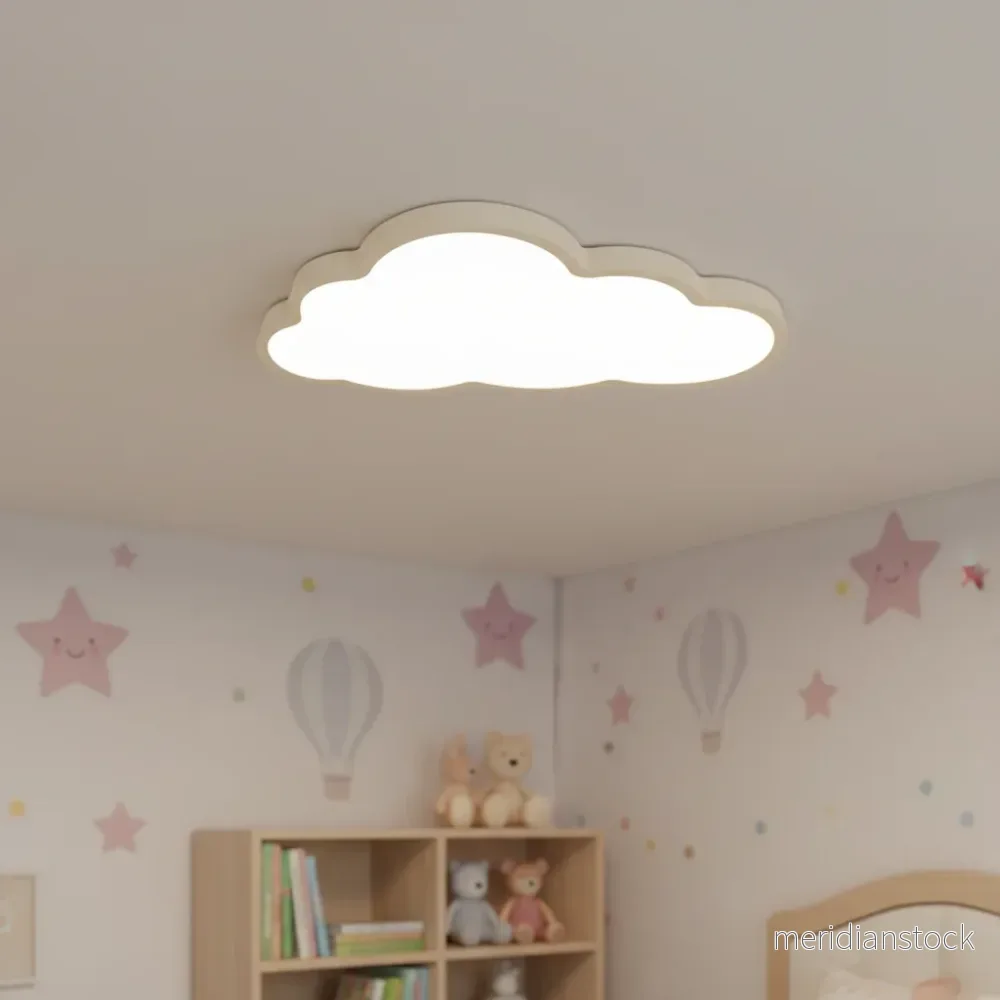 Barnrumstema lampa Moln - SoftCloud