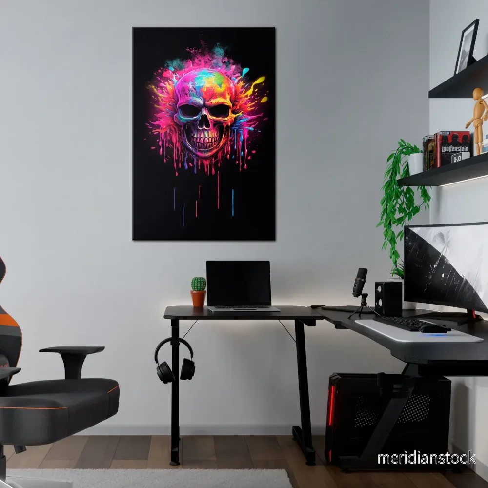 SKULL QUEST Vertical Canvas Print - Bild 2