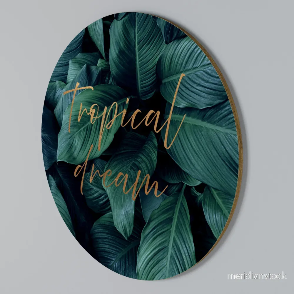 TROPICAL BLISS Rund väggdekor TROPICAL BLISS Rund väggdekor