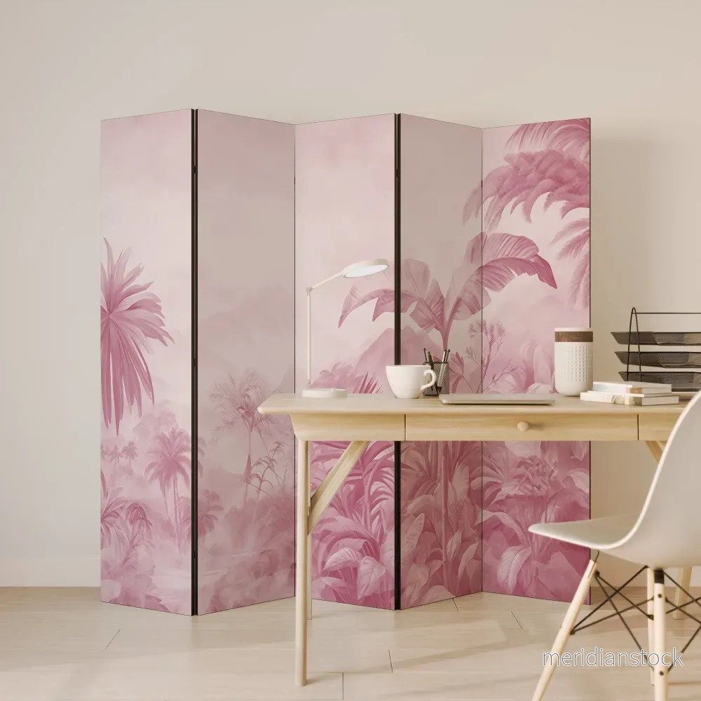 SWEET TROPICS Dekorativ rumsavdelare – 5 paneler - Bild 3