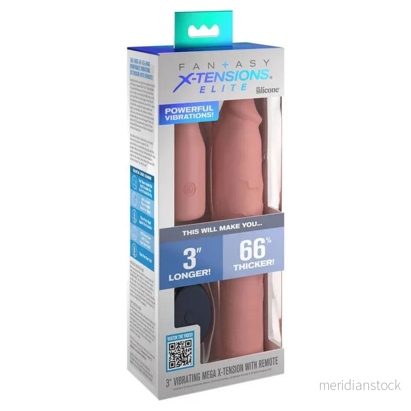 FANTASY X- TENSIONS - PIPEDREAMS SLEEVE 22,86 CM + 7,62 CM PLUG REMOTE SKIN - Bild 3
