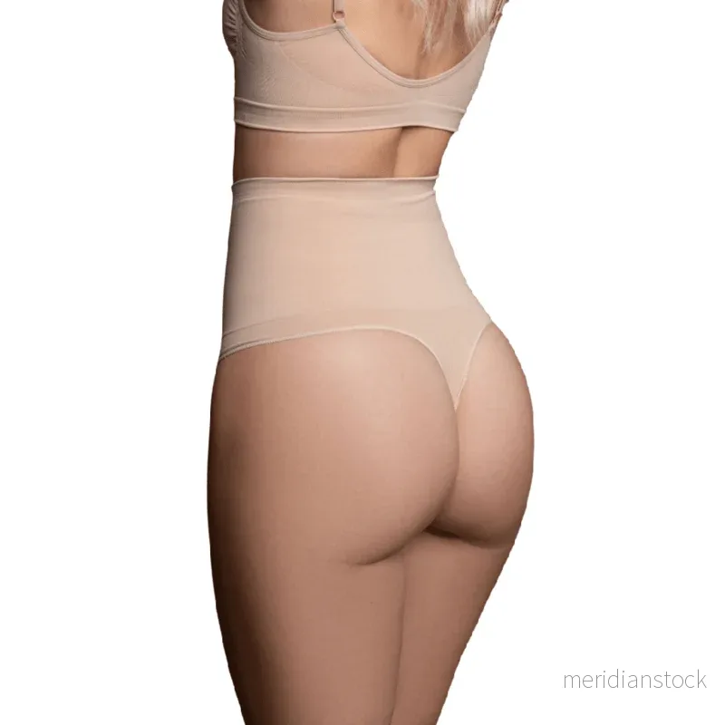BYE-BRA - THONG STYLE SEAMLESS GIRDLE BEIGE SIZE S - Bild 2