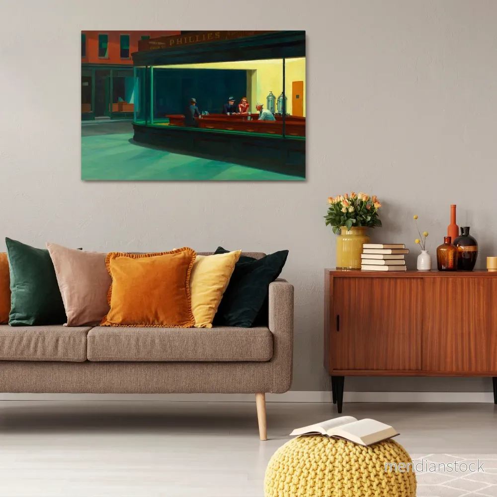 SERENE EVENING CHAT Horizontal Canvas Print