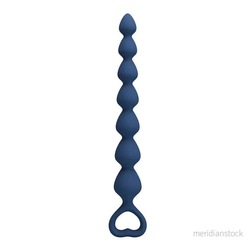 MR PLAY - BLUE SILICONE ANAL BEADS & ANAL PLUG 26.7 CM - Bild 2