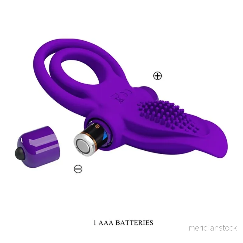 PRETTY LOVE - PURPLE VIBRATING PENIS RING - Bild 2