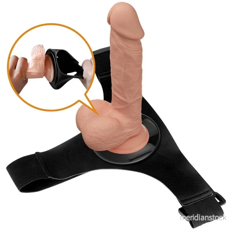 PRETTY LOVE - HARNESS BRIEFS UNIVERSAL HARNESS WITH DILDO JERRY 21.8 CM NATURAL - Bild 2
