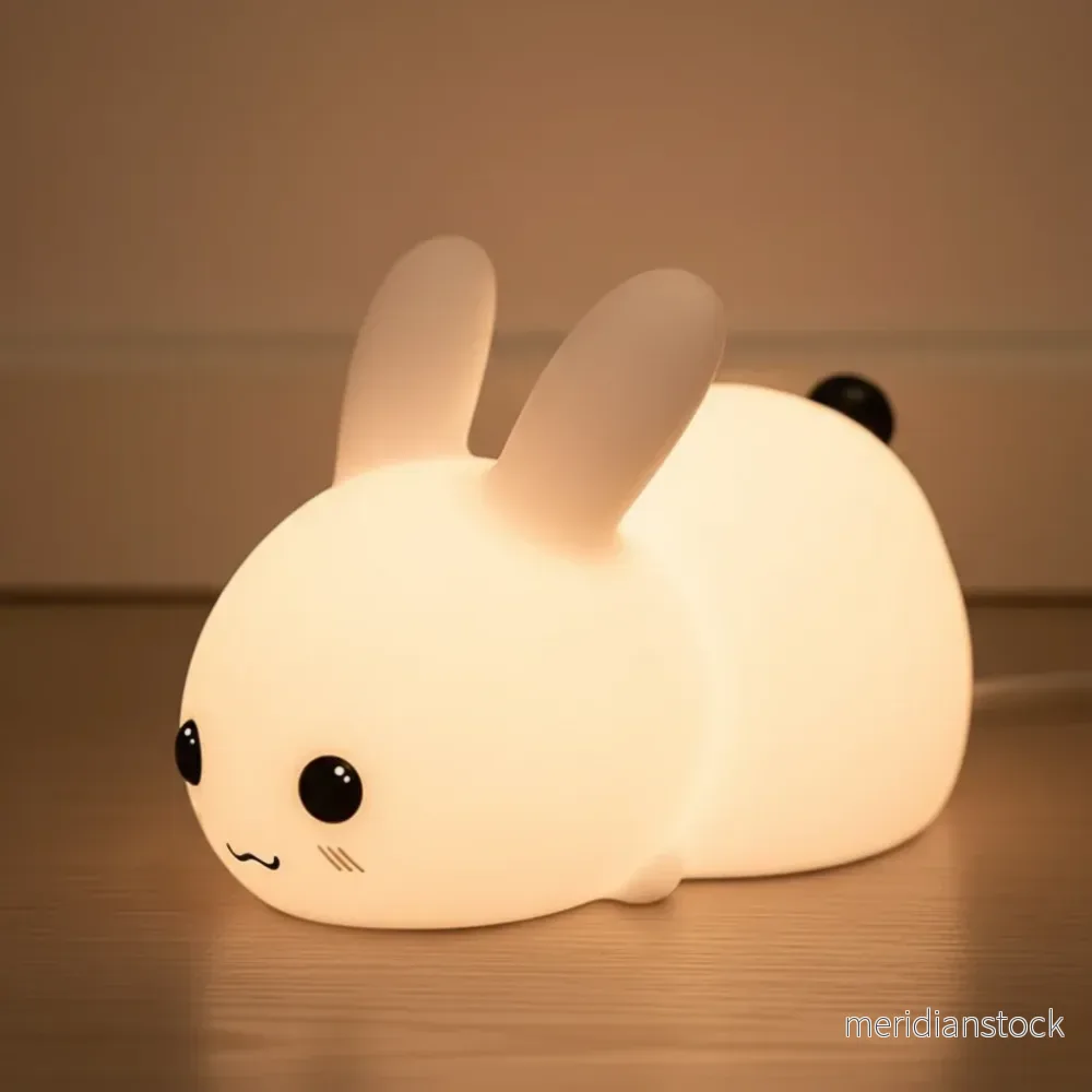 Silikonkanin nattlampa - CuddleBunny - Bild 3