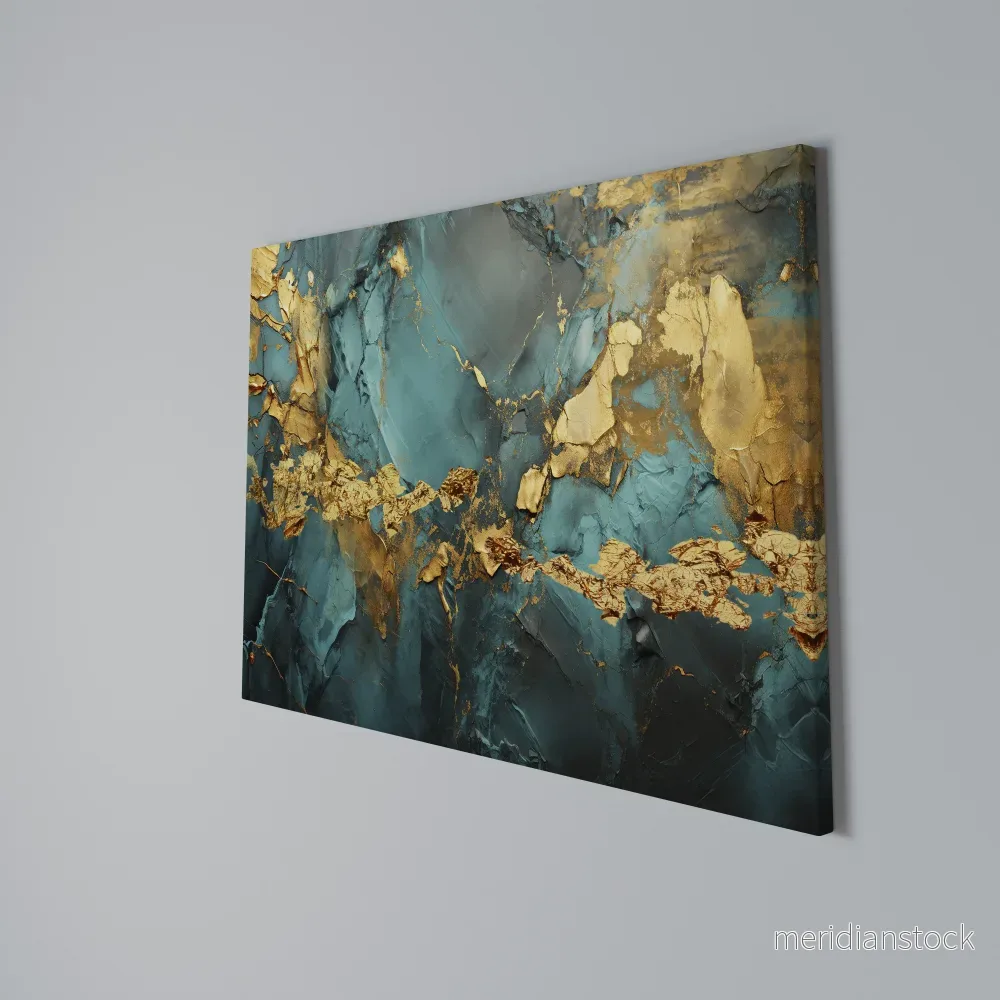 CELESTIAL GOLDRUSH Horizontal Canvas Print - Bild 3