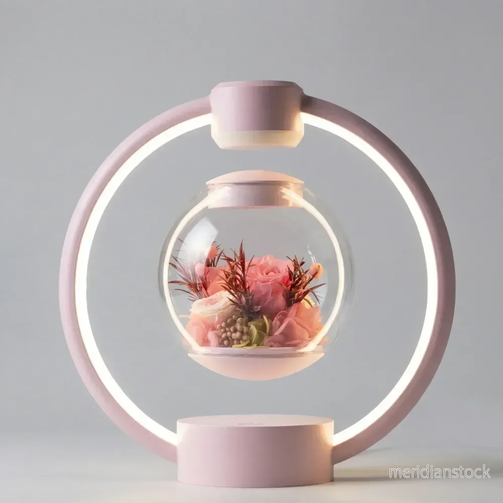 Magnetiskt svävande bordslampa - Levaflora - Bild 2