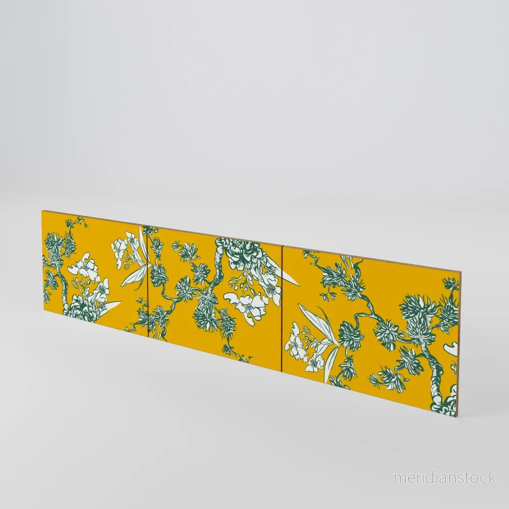 YELLOW CHINOISERIE Luckset med 3 dörrar till TV-bänk YELLOW CHINOISERIE Luckset med 3 dörrar till TV-bänk