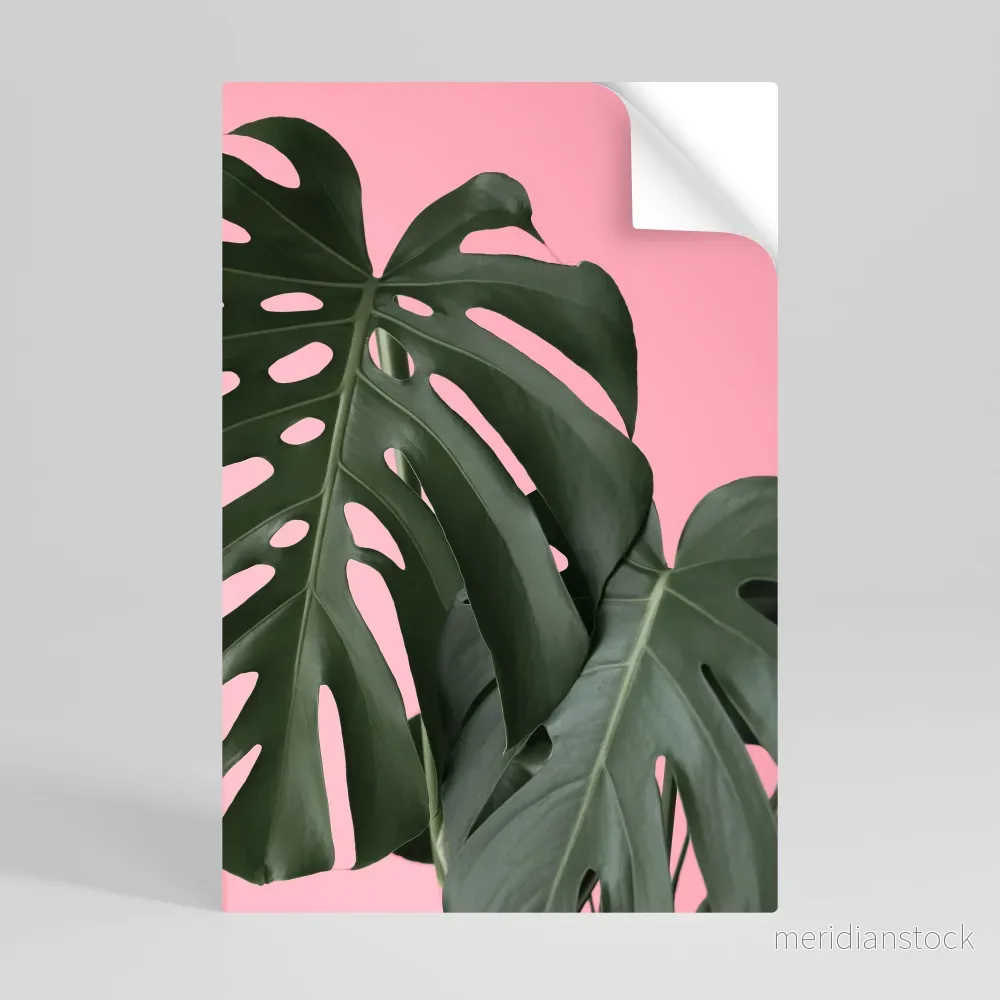 LADY MONSTERA Självhäftande Vertikal Poster - Bild 2