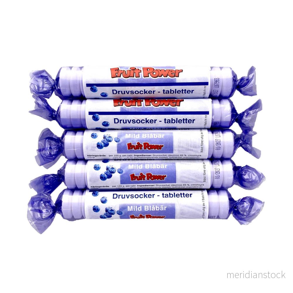 Druvsocker FruitPower Mild Blåbär 5-pack Druvsocker FruitPower Mild Blåbär 5-pack