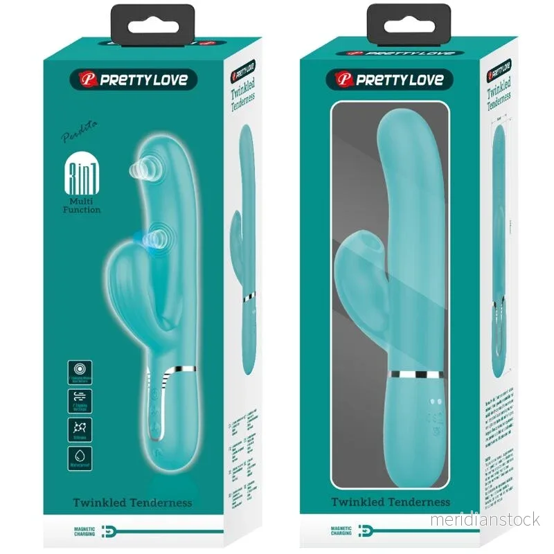 PRETTY LOVE - PERLITA MULTIFUNCTION 3 IN 1 G-SPOT VIBRATOR AQUA GREEN - Bild 3