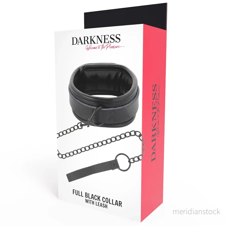 DARKNESS - BLACK NECKLACE WITH CHAIN - Bild 2