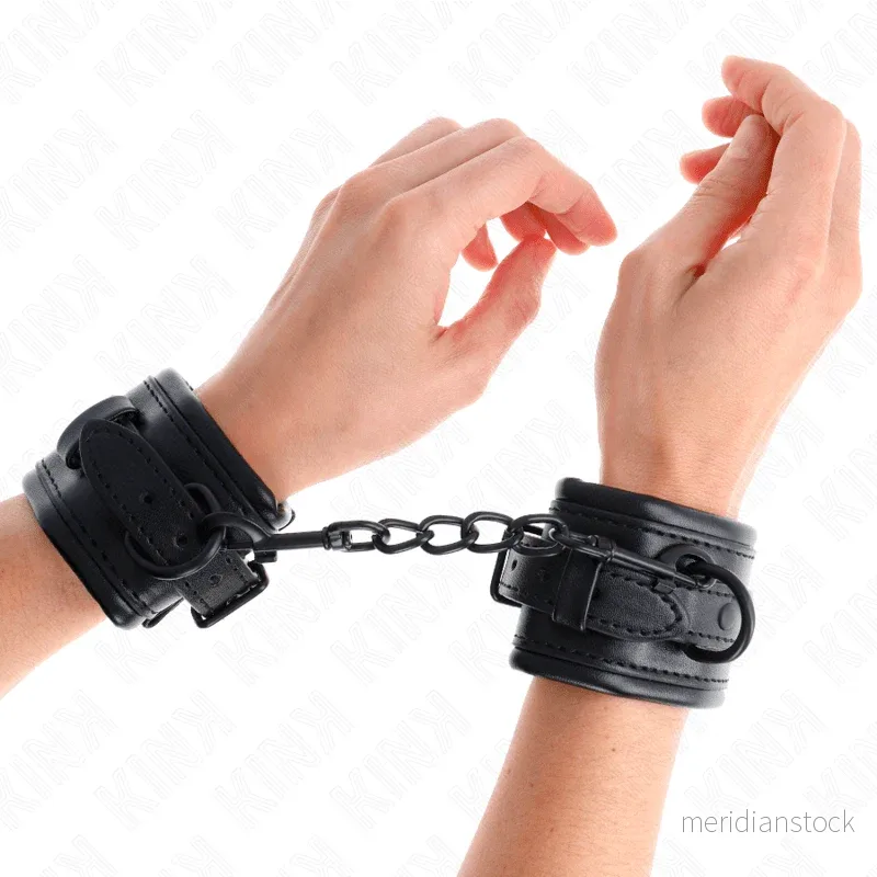 KINK - WRIST RESTRAINTS BLACK ADJUSTABLE 20-30 CM X 6 CM - Bild 3