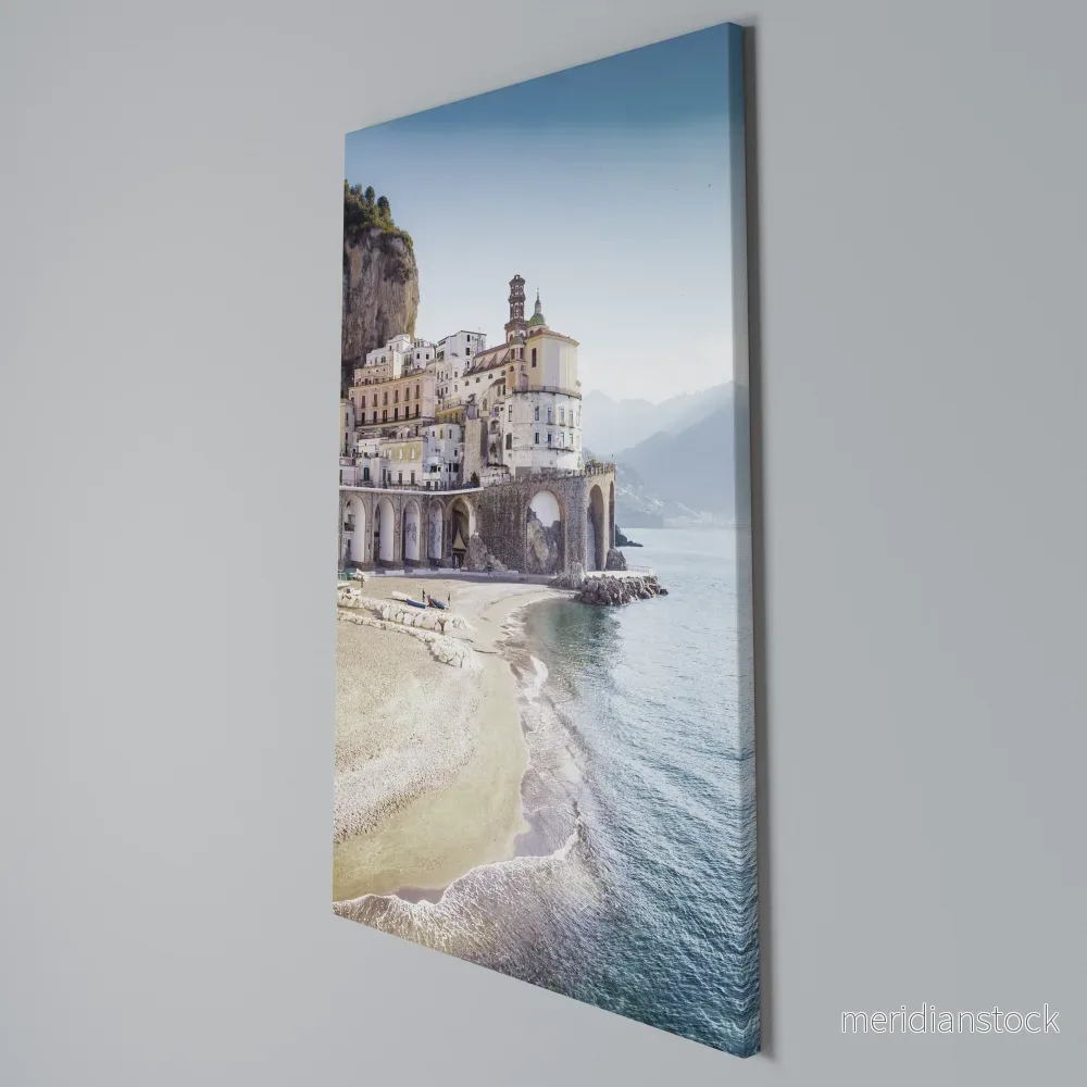 SEASIDE ARCHITECTURAL FANTASY Vertical Canvas Print - Bild 3