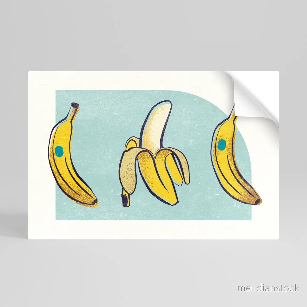 BOLD BANANA BOUQUET Självhäftande Horisontell Poster BOLD BANANA BOUQUET Självhäftande Horisontell Poster