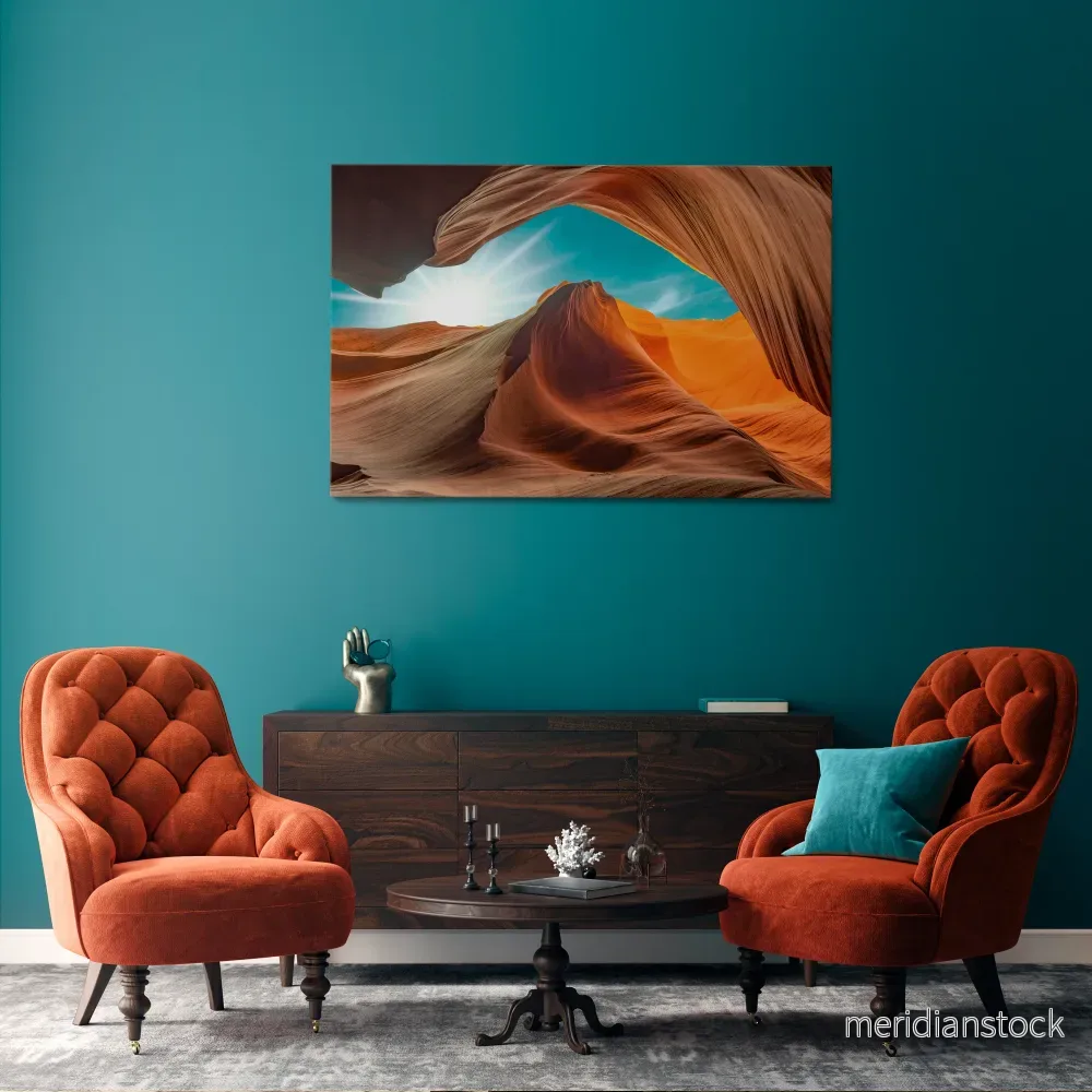 THE CANYON'S WHISPER Horizontal Canvas Print - Bild 2