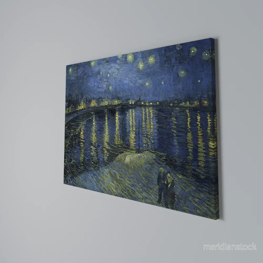 STARRY NIGHT OVER THE RHONE Horizontal Canvas Print - Bild 3