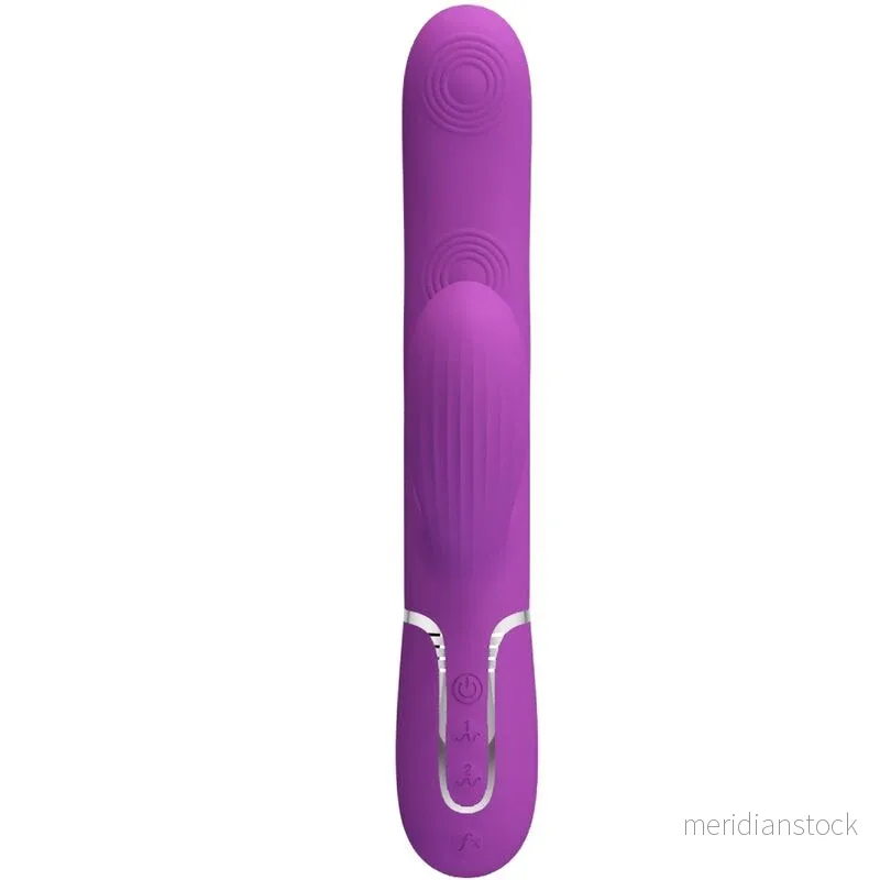 PRETTY LOVE - PERLITA 3 IN 1 MULTIFUNCTION RABBIT VIBRATOR PURPLE