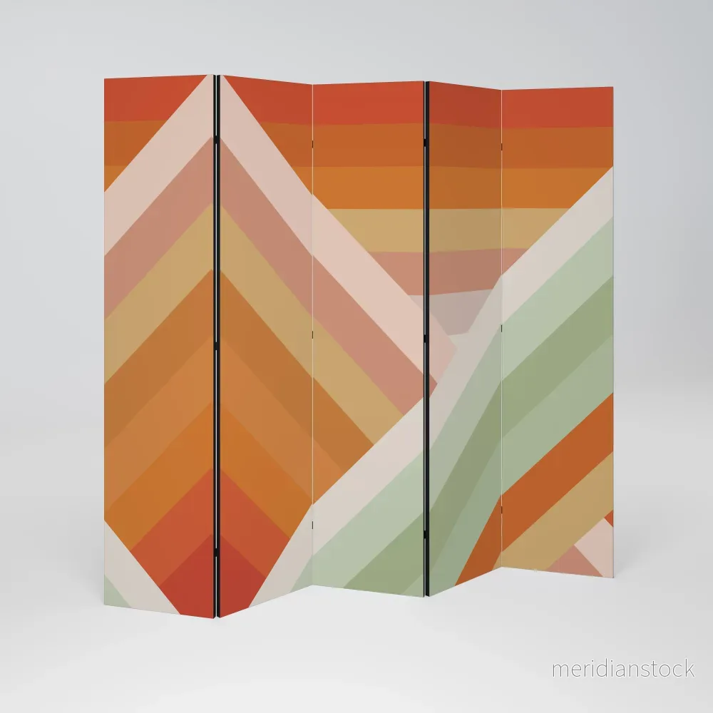 GRADIENT PICKS Dekorativ rumsavdelare – 5 paneler - Bild 2