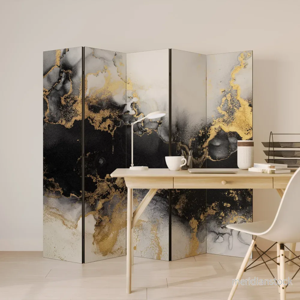 MARBLE OF TOMMORROW Dekorativ rumsavdelare – 5 paneler - Bild 3