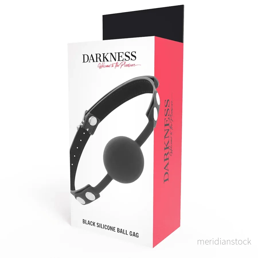 DARKNESS - BLACK SILICONE GAG - Bild 3