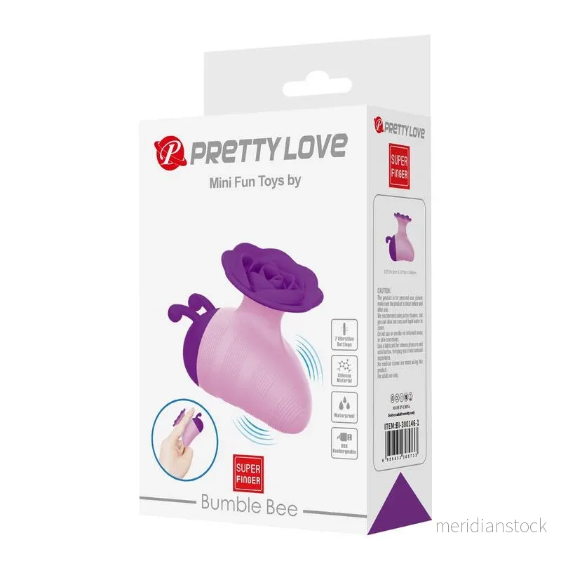PRETTY LOVE - LITTLE BEE RECHARGEABLE CLITORAL STIMULATOR 7 MODES PURPLE-PINK - Bild 3