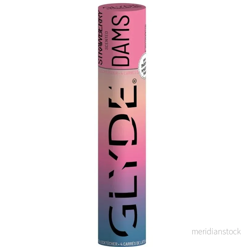 SHEER GLYDE - DAMS LAMINAS LATEX ORAL SEX STRAWBERRY - Bild 2